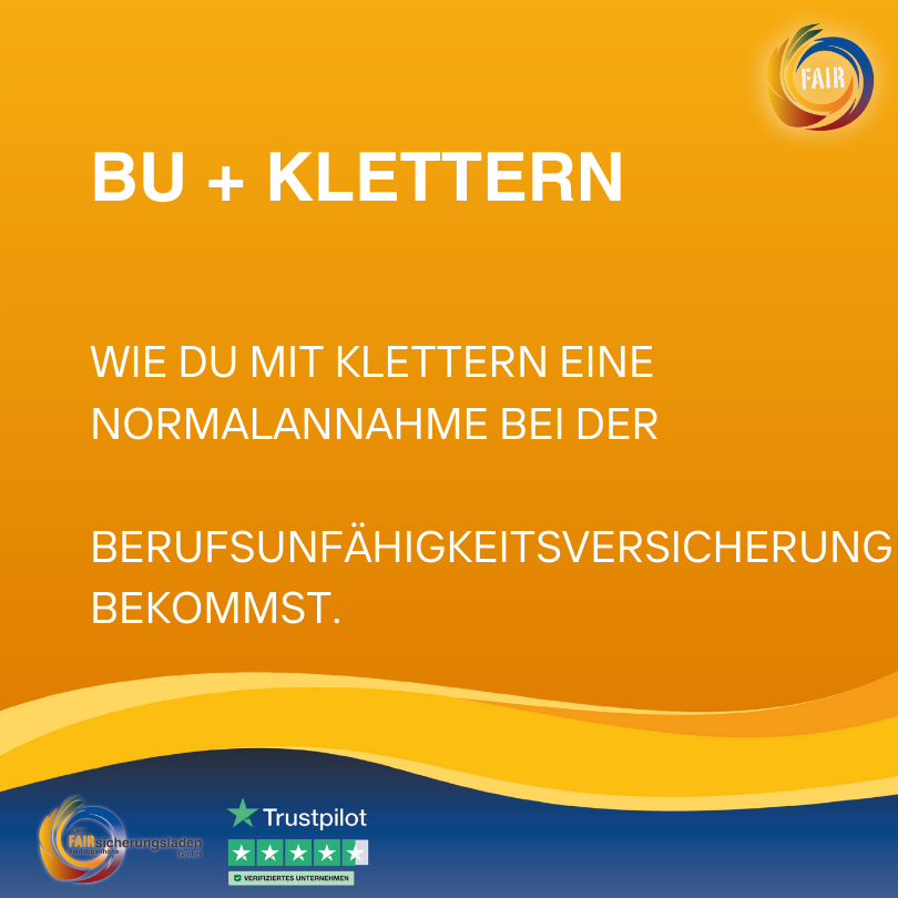 Klettern in der Berufsunfähigkeitsversicherung